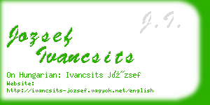 jozsef ivancsits business card